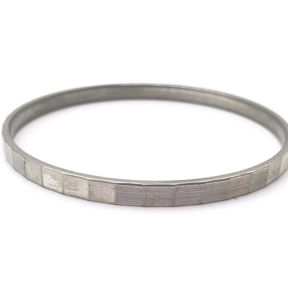 Monet Silver Toned Bangle Bracelet